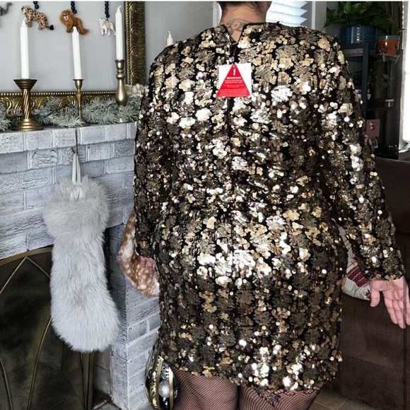 Unique 21 Sequin Long Sleeved Mini Dress - Picture 6 of 6